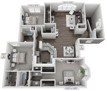 3BR floorplan